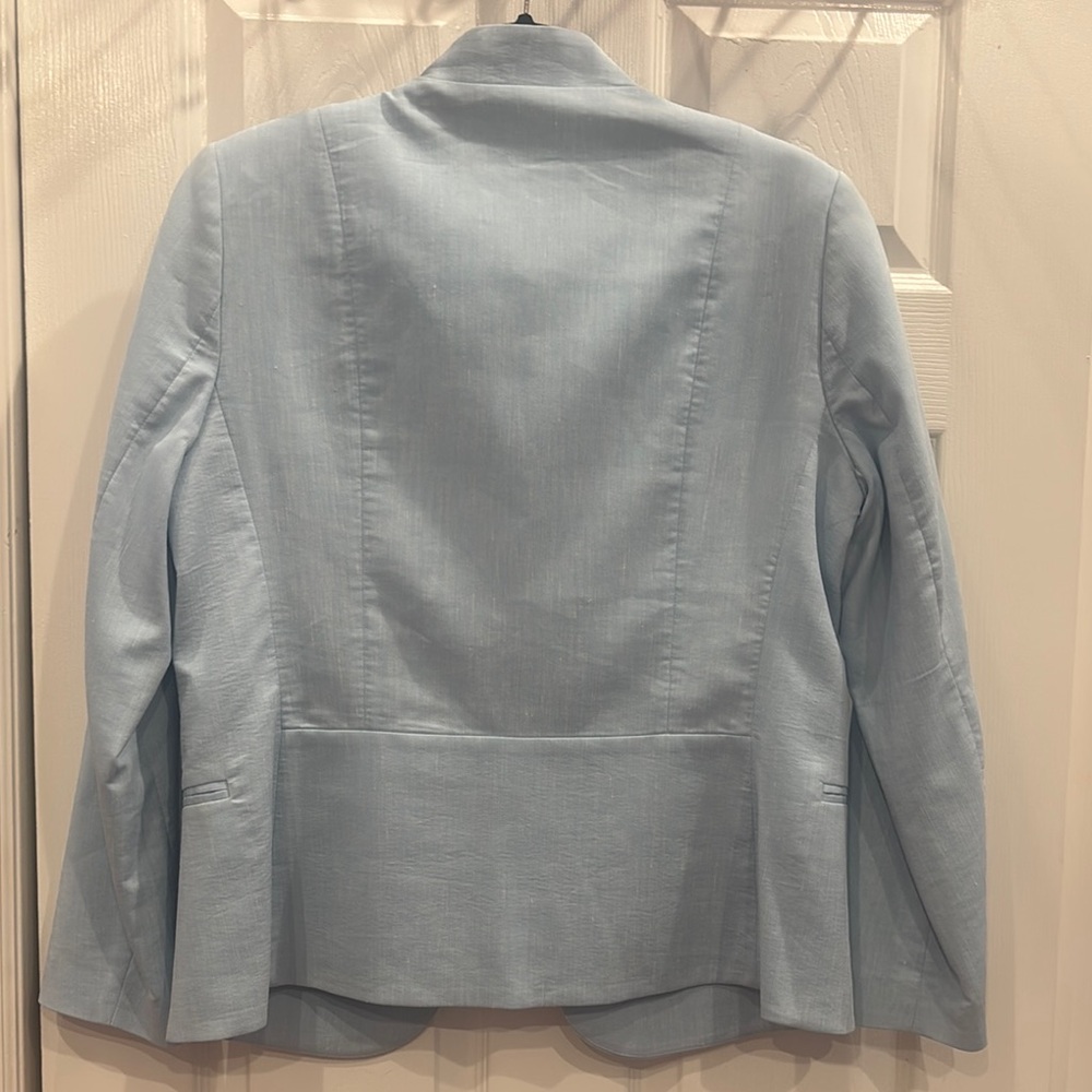 Club Monaco Blue Blazer Tailored Suit Jacket - Picture 3 of 4